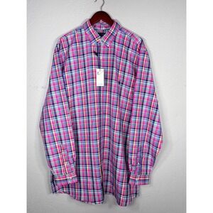 Polo Ralph Lauren Performance Plaid Shirt Mens XLT Colorful Wicking Button Down